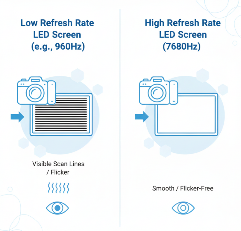 Frecuencia de actualización de 7680 Hz
